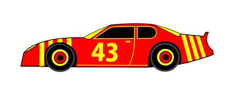 Add two small lines above the back of the race car and a sideways rain drop shape to make a spoiler. Add some flame decals to the door of the race car. Draw an arc up and to the right starting from the …